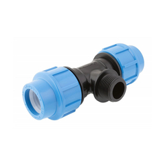 Тройник комбинированный полипропиленовый Джилекс, с наружной резьбой, 32 x 1" П x 32 мм