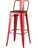Стул барный TOLIX WOOD со спинкой красный глянцевый