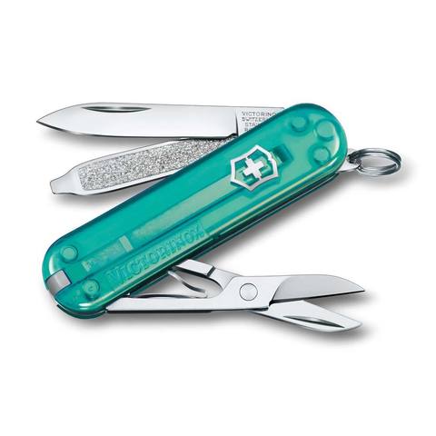 Нож-брелок Victorinox Classic SD Transparent Colors, Tropical Surf (0.6223.T24G)