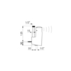 Delabie 479410 Кран TEMPOMATIC 4 (писсуар) M1/2", прямой,  батарея 6V, расст.35