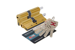 Цилиндр CISA под вертушку AP3 OH3S2-18.66 (80 мм/35+10+35в) золото