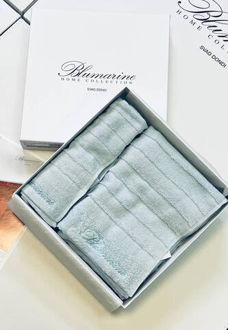 Комплект полотенец 2шт Blumarine Mademoiselle Azzurro голубой