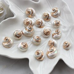 Подвеска Ракушка с позолотой 7-15 на 12-20 мм, РК046