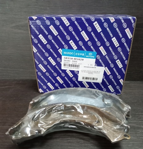 КОЛОДКИ ЗАДНИЕ SOLARIS RB, HC, RIO QB, FB (БАРАБАН) MANDO HY MOTORS