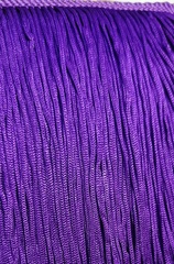 Тесьма текстиль бахрома, 15 см, фиолетовый