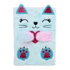 Блокнот Basir, формат А5, серия "Котёнок", меховая обложка, 80 листов, размер 21*15 см