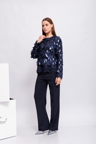 Oui Жакет с пайетками и бахромой