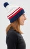 Шапка Nordski Move White/Red/Blue