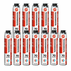 Технониколь монтажная пена 70 PROFESSIONAL всесезонная Объем 1000 мл -12шт