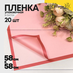
          Пленка В листах 20 шт 58 х 58 см с рамкой (Красный)