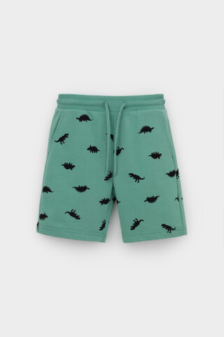 шорты  для мальчика  КР 400818-1/малахитово-зеленый,дино к560