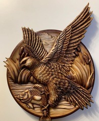 Силиконовый молд Ястреб (медальон) № 0478- м