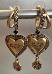 20414 - Серьги СЕРДЦЕ с подвесками Alexander McQueen