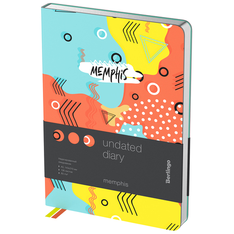 Ежедневник недатированный, А5, 136л., кожзам, Berlingo 