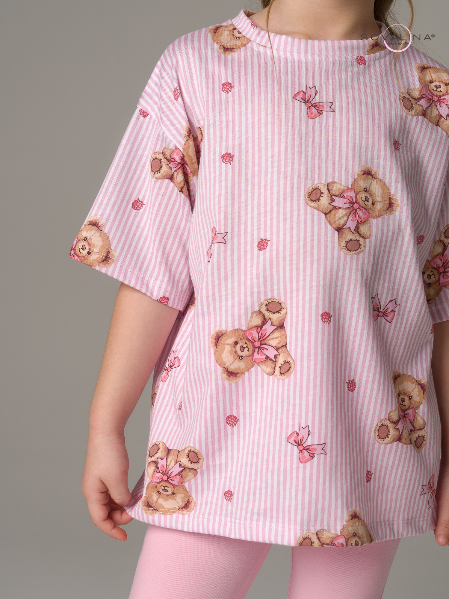 Костюм Мун мишки с бантиком-роза