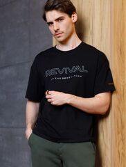 Свободная футболка  с авторским принтом  U49.048 (121467)