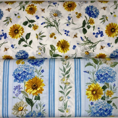 Американский хлопок Wilmingtonprints Bees and Blooms