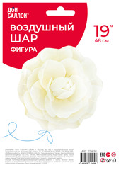 К Фигура, Цветок, Камелия, Кремовый, 19''/48 см, 1 шт.