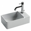 Ceramica Nova Element CN5045 Умывальник подвесной прямоугольный (чаша слева, отверстие под смеситель справа), 39.5x22, цвет: белый
