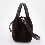 Сумка Саломея 334 эко-замша кофе