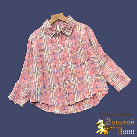 Рубашка стразы д (5-9) 260415-WD115