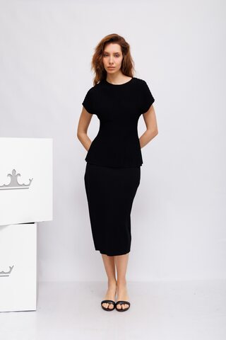 UNQ Костюм трикотажный с ребристой отделкой