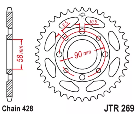 Звезда ведомая JTR269 43