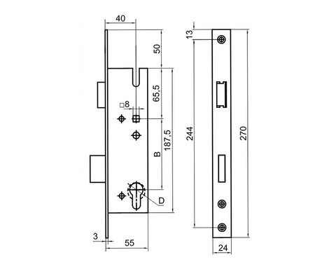 ALUTECH Ригель WL0202-PC
