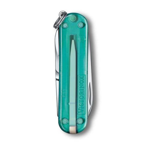 Нож-брелок Victorinox Classic SD Transparent Colors, Tropical Surf (0.6223.T24G)