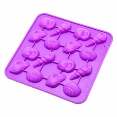 Форма для шоколада,17,3х17,3х1,5 см "Ракушки"