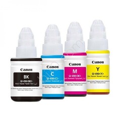Комплект оригинальных чернил Canon GI-490. Bk 135 мл., CMY 3x70 мл.