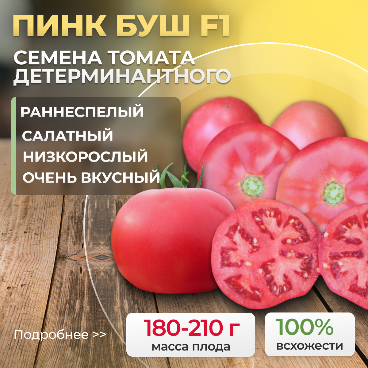 Томат ПИНК БУШ F1 (Sakata) - купить семена из Голландии оптом - АГРООПТ ...