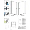 Radaway 10076070-54-55R NES 8 Black DWJ I 70 Right Factory черный