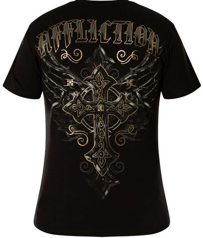 Affliction | Футболка мужская STONE GRAIL A23367 черная спина