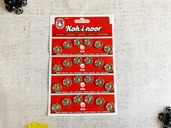 Кнопки KOH-I-NOOR №6 пр-во Чехия, d 15 мм, никель