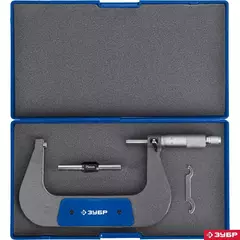 ЗУБР МК 100, 75 - 100 мм, гладкий механический микрометр, Профессионал (34480-100)