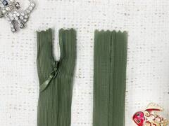 Молнии потайные, L 20 см, хаки