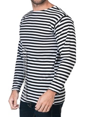 Купить качественную тельняшку с черной полосой - Магазин тельняшек.ру 8-800-700-93-18Тельняшка летняя ВМФ (черная полоса) ГОСТ МИНОБОРОНЫ в Магазине тельняшек