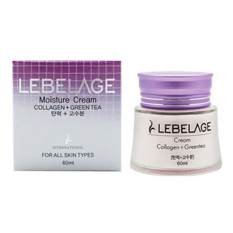 Lebelage Collagen + Green Tea Moisture Cream - Увлажняющий крем с коллагеном и зеленым чаем