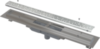 Водоотводящий желоб Antivandal с решеткой, вертикальный сток, арт. APZ1111-750L AlcaPlast