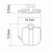 WasserKRAFT Donau K-9425 Держатель туалетной бумаги