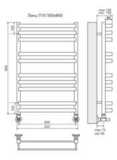 Полотенцесушитель Terminus Линц П10 500х800