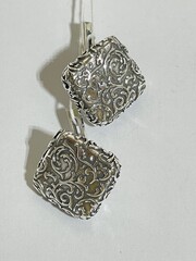 Агата К (серьги из серебра)