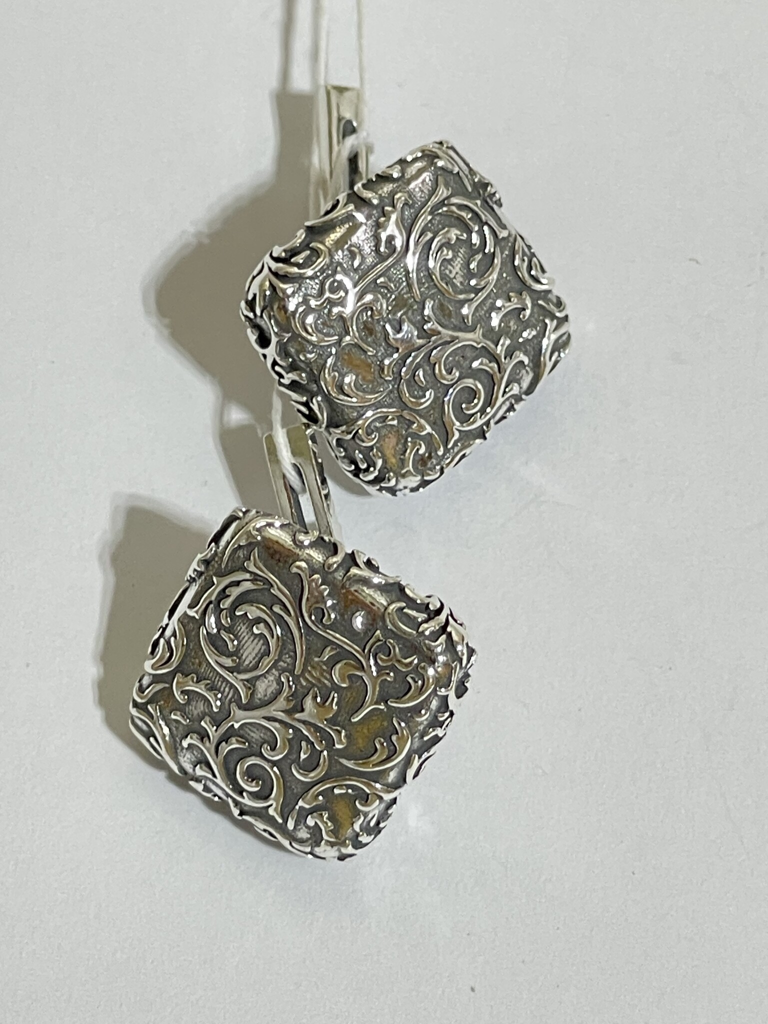 Агата К (серьги из серебра)