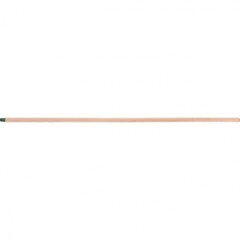 Черенок деревянный, 25 х 1200 мм, высший сорт, пластиковая резьба (подходит для метел, щеток), Россия