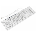 Клавиатура Оклик 490ML белый USB slim Multimedia LED