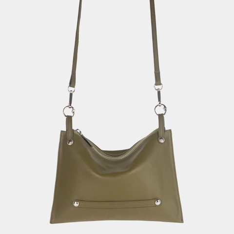 Сумка Julie из кожи теленка, цвета оливы