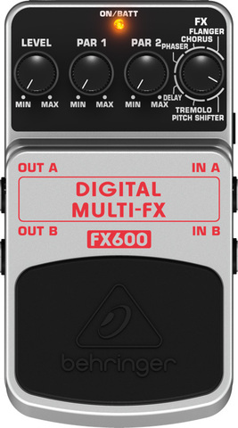 Behringer DIGITAL MULTI-FX FX600 педаль цифровых стереофонических эффектов для гитар, бас-гитар и клавишных