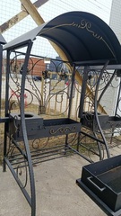 Мангал лоза большой с крышей ПЛИТА мк043 КАП