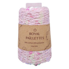 Royal Paillettes (180-02 petrol - св.розовый бензин)